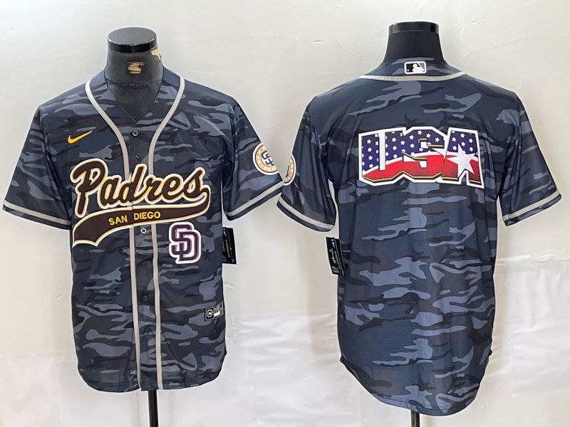 Men San Diego Padres Blank Camo Jointly 2024 Nike MLB Jersey style 3